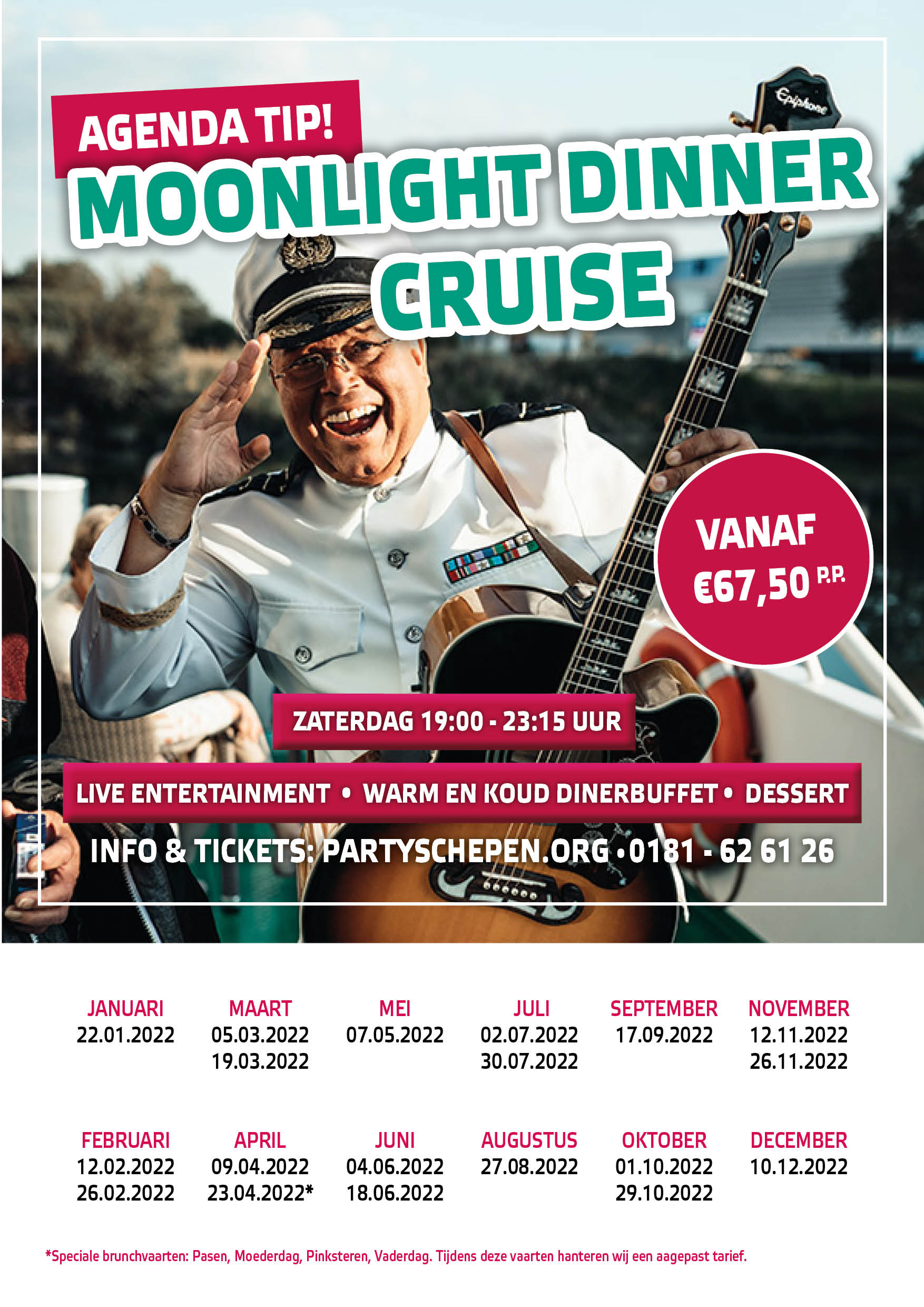 Moonlight Dinner Cruise Rederij fortuna